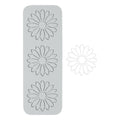 Pastry Tek Gray Silicone Flower Fondant Impression Mat - 1 count box