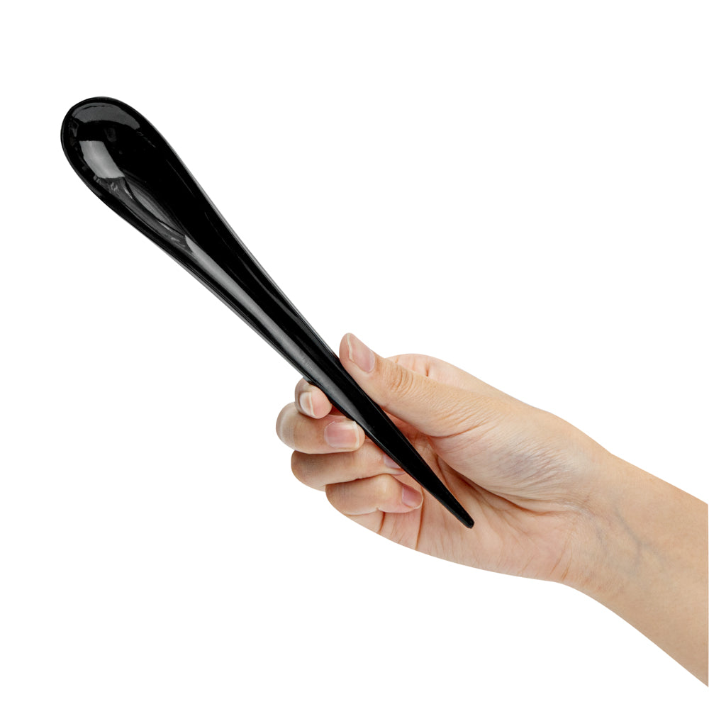Chef 101 Black Plastic Deco Party Spoon - 8" - 500 count box