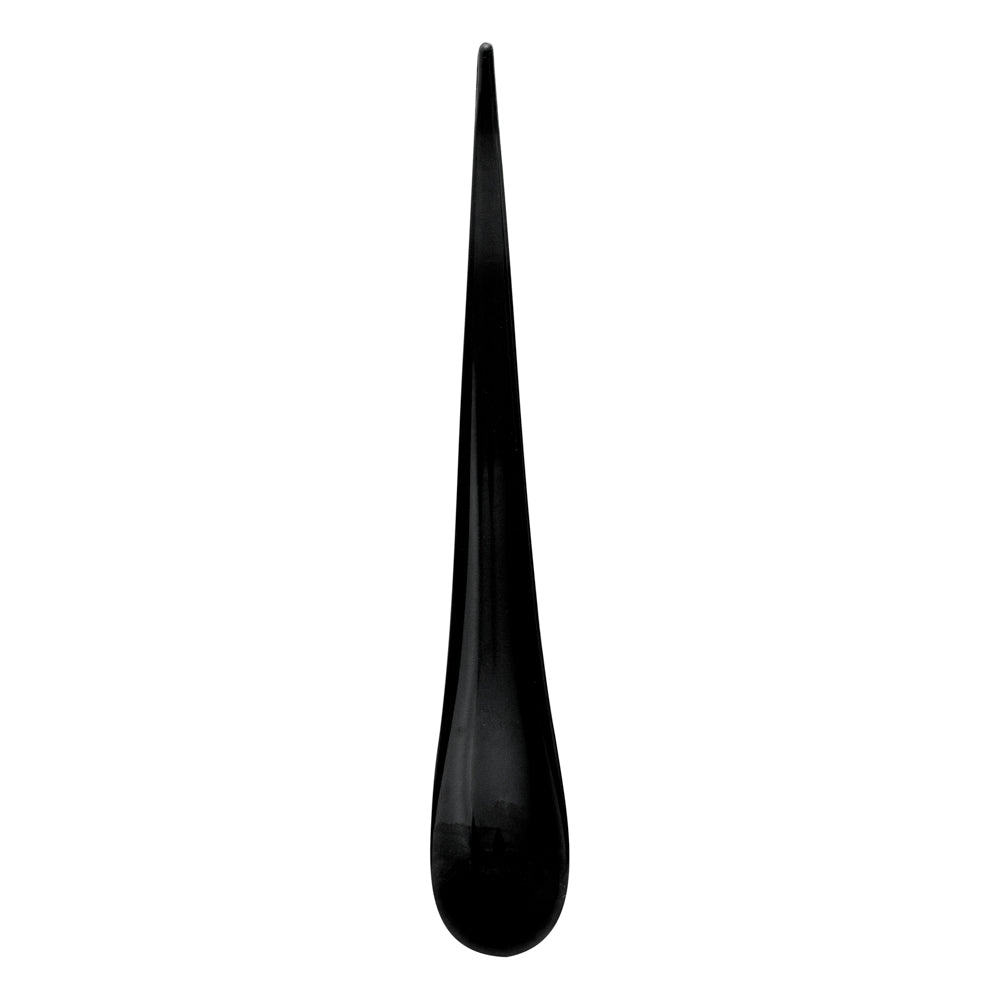 Chef 101 Black Plastic Deco Party Spoon - 8" - 500 count box