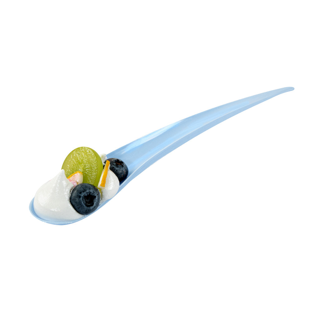 Chef 101 Blue Plastic Deco Party Spoon - 8" - 500 count box
