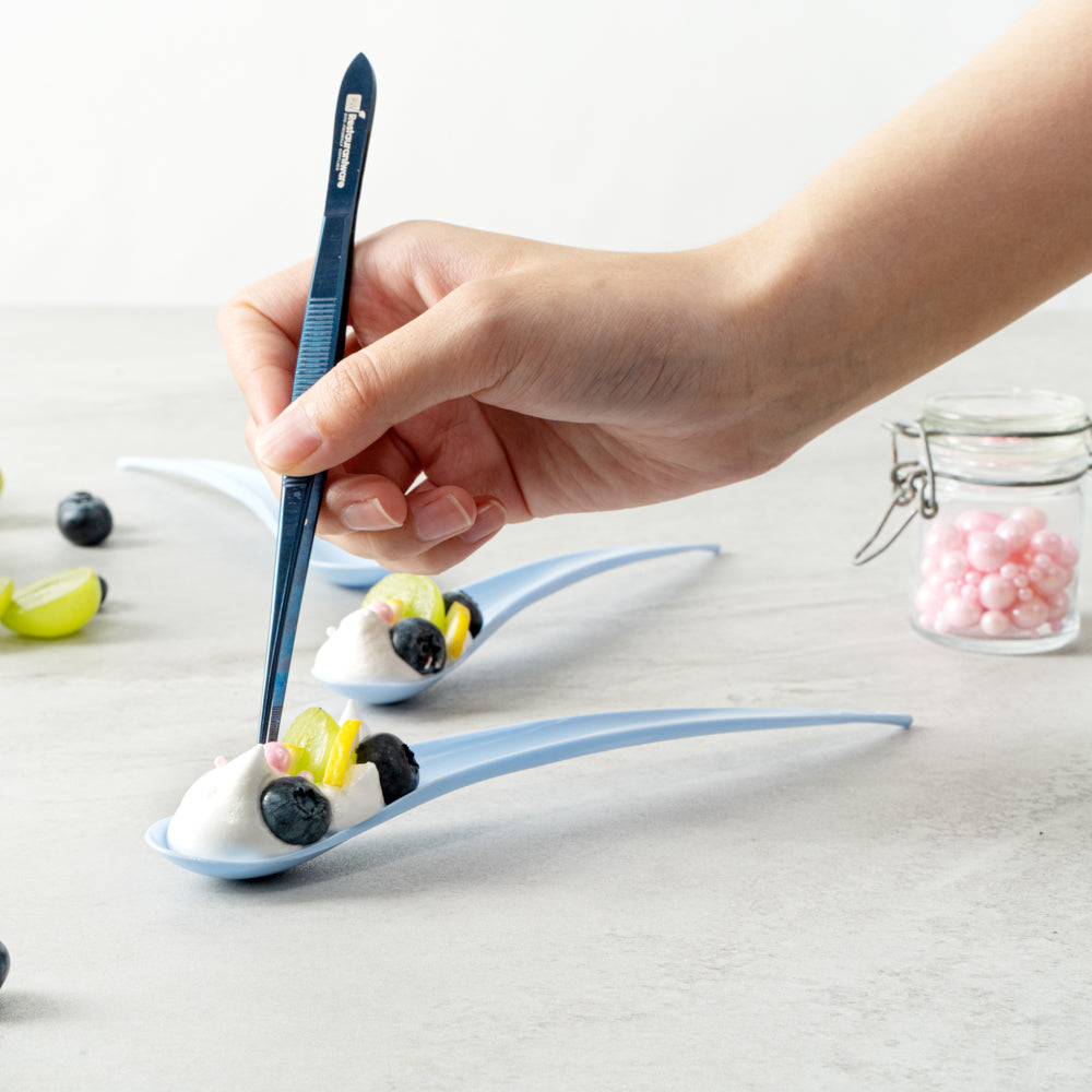 Chef 101 Blue Plastic Deco Party Spoon - 8" - 500 count box