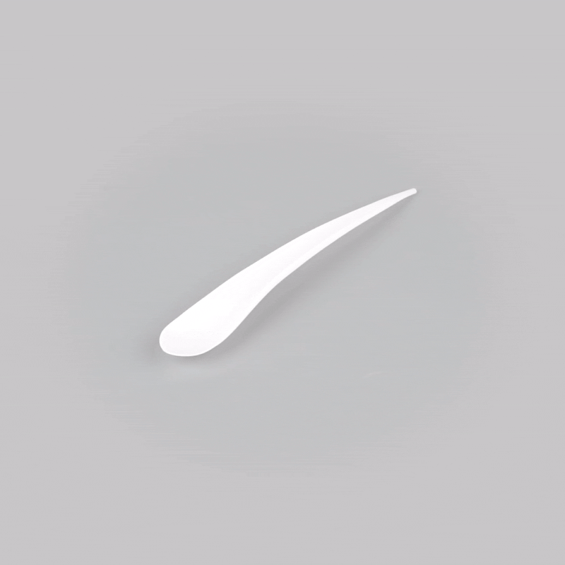 Chef 101 White Plastic Deco Party Spoon - 8" - 500 count box