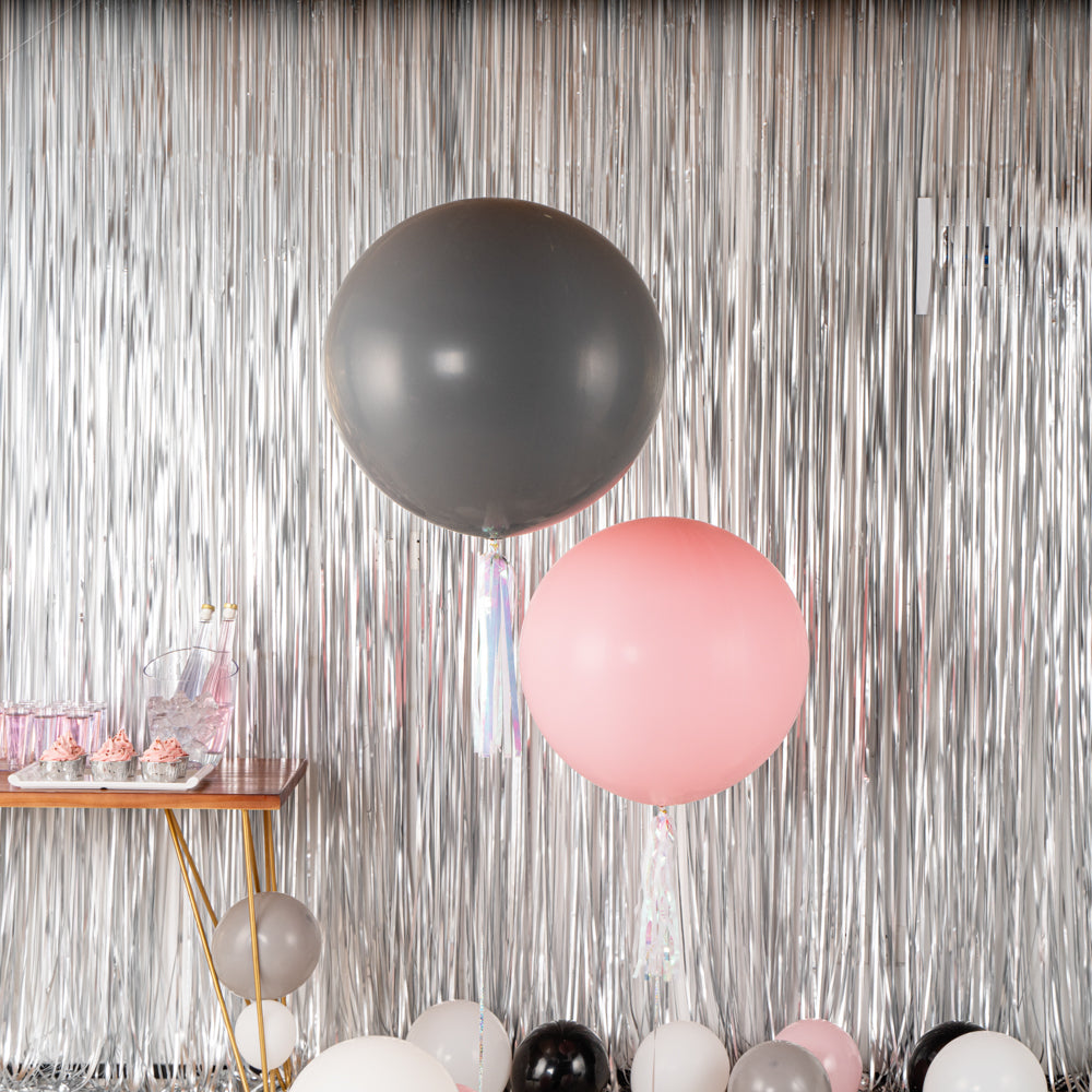 Balloonify Gray Latex Balloon - 36" - 10 count box
