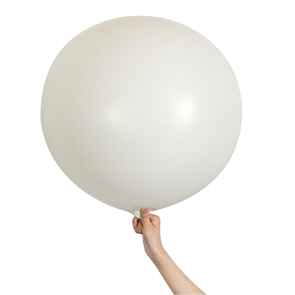 Balloonify Matte White Latex Balloon - 36" - 10 count box