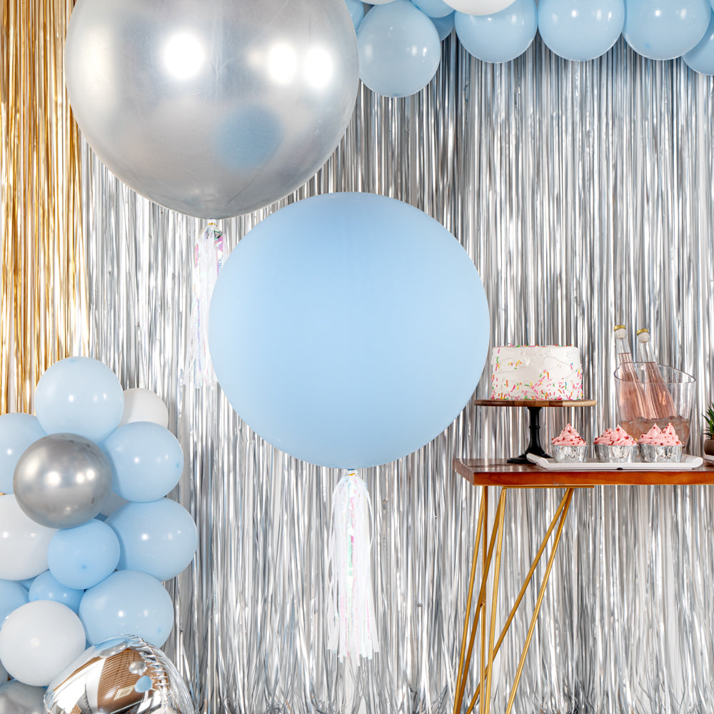 Balloonify Pastel Blue Latex Balloon - 36" - 10 count box