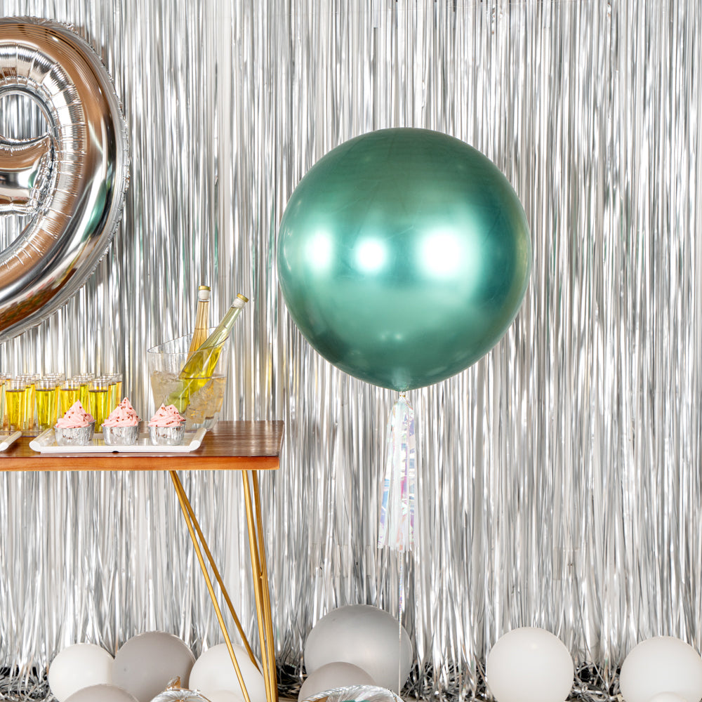Balloonify Metallic Green Latex Balloon - 36" - 10 count box