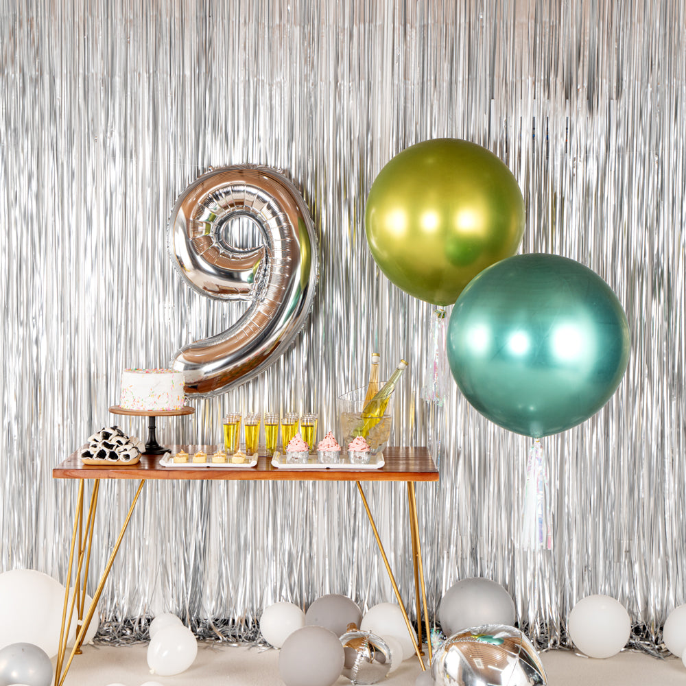 Balloonify Metallic Green Latex Balloon - 36" - 10 count box