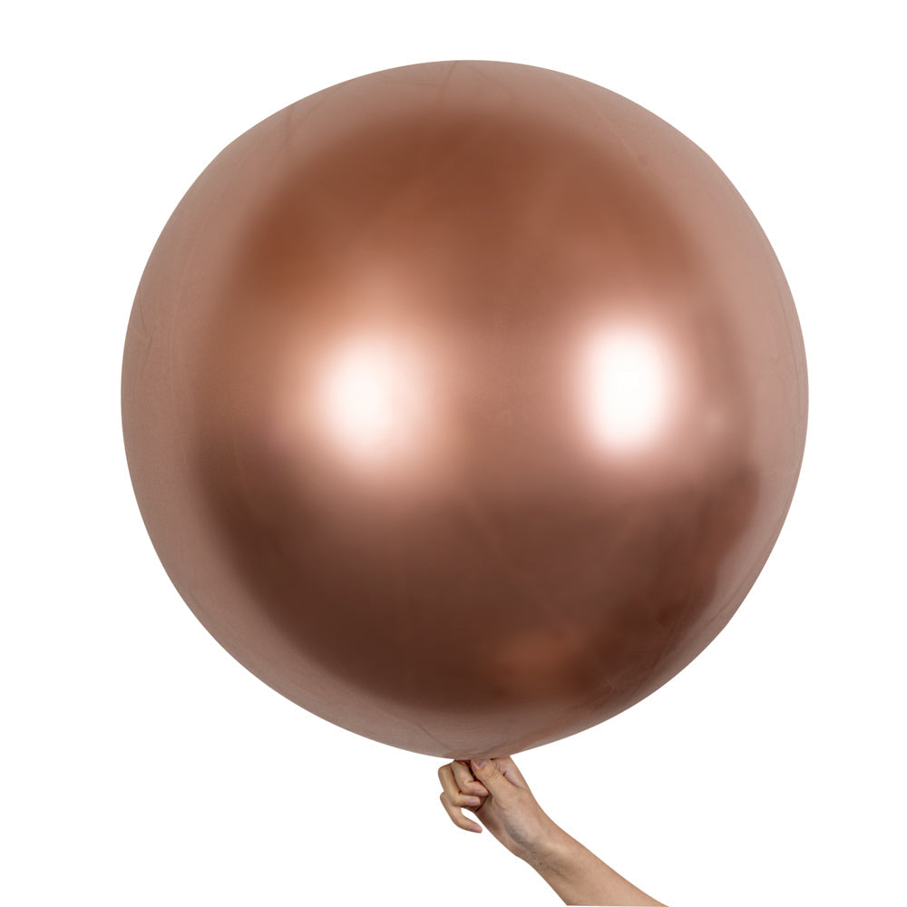 Balloonify Metallic Rose Gold Latex Balloon - 36" - 10 count box