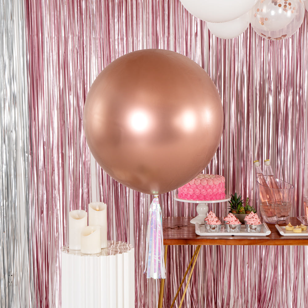Balloonify Metallic Rose Gold Latex Balloon - 36" - 10 count box