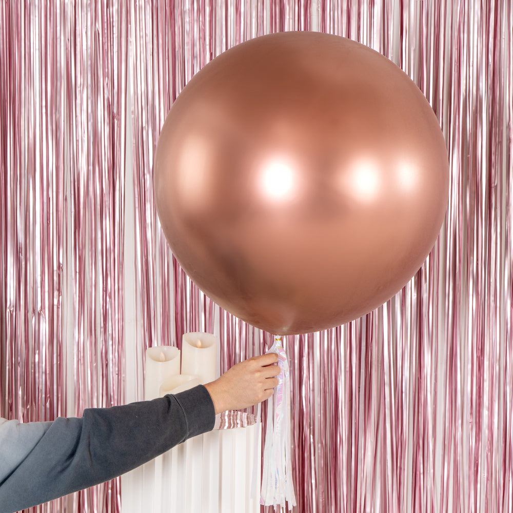 Balloonify Metallic Rose Gold Latex Balloon - 36" - 10 count box