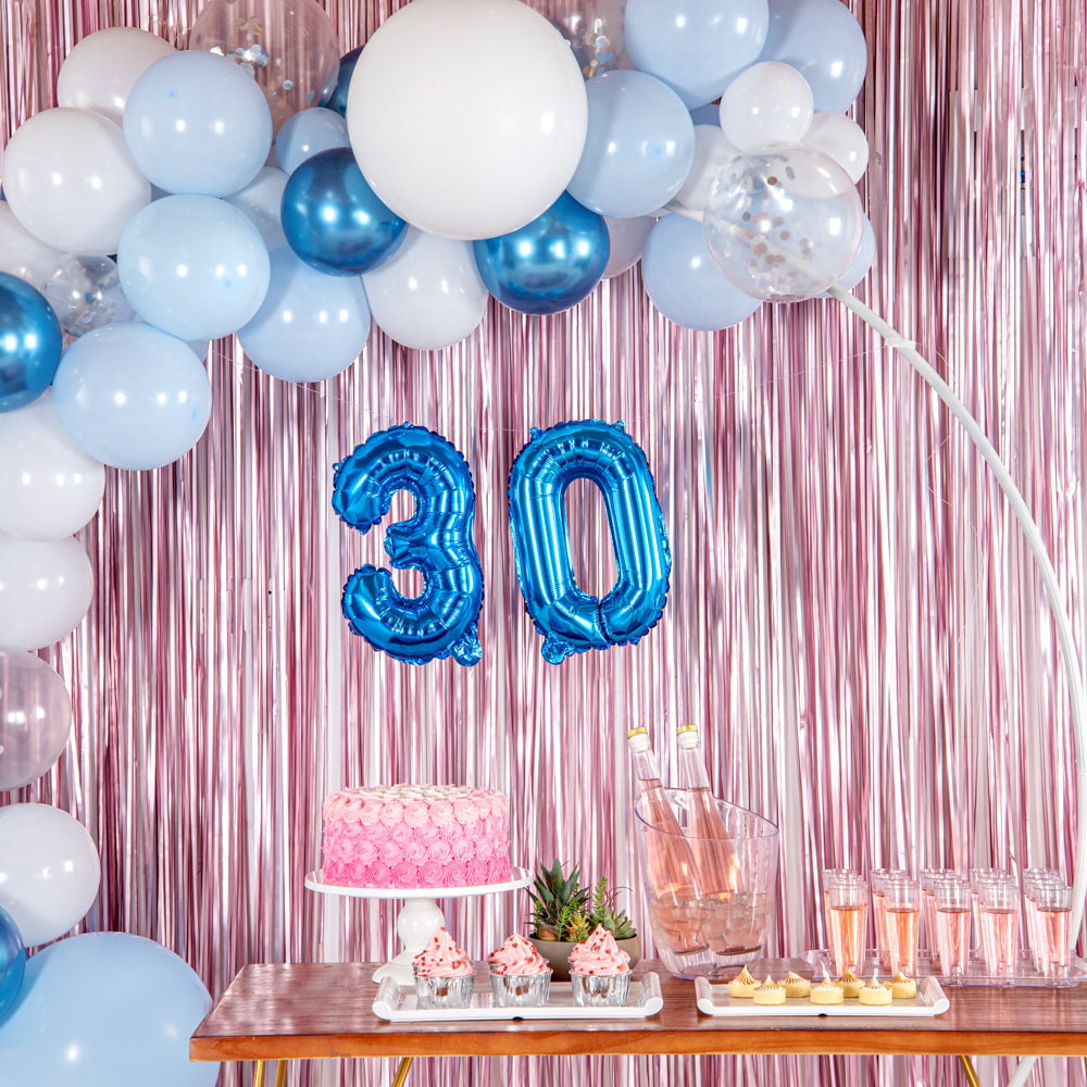 Balloonify Blue Mylar Number 0 Balloon - 16" - 1 count box