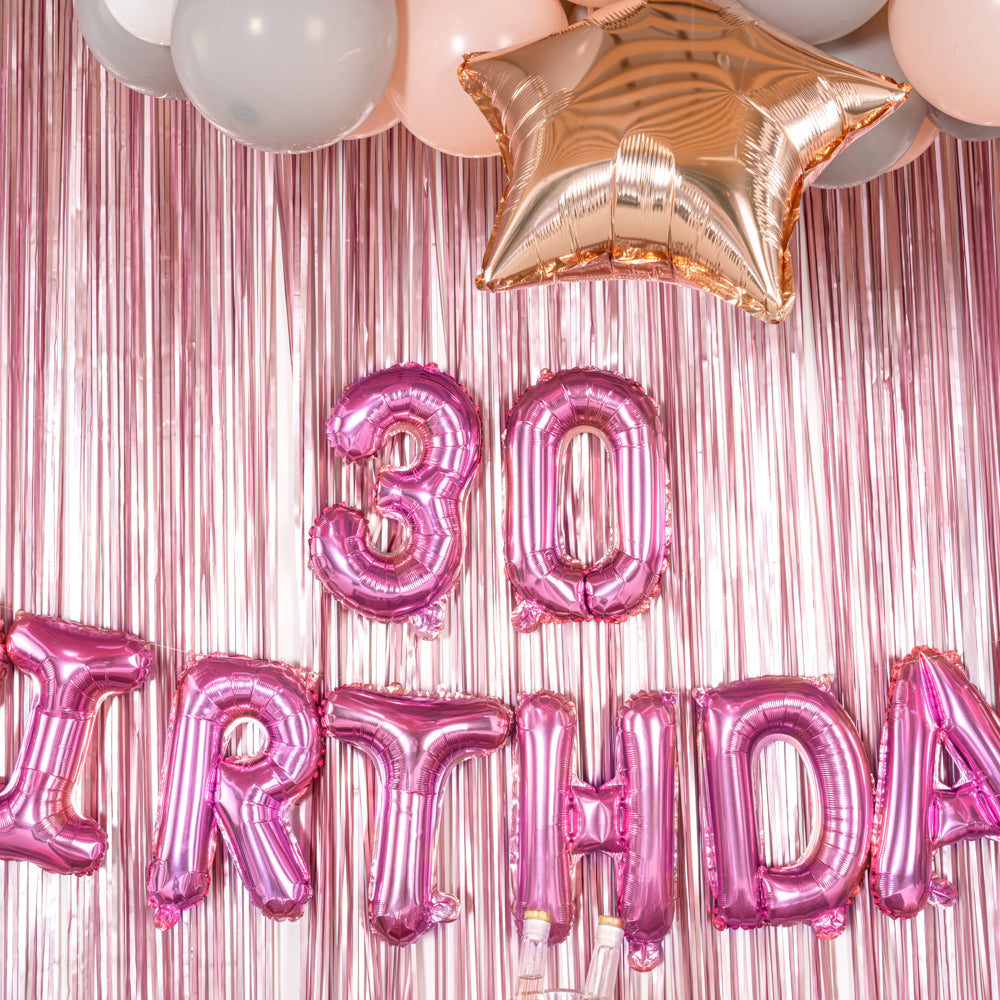 Balloonify Pink Mylar Number 0 Balloon - 16" - 1 count box