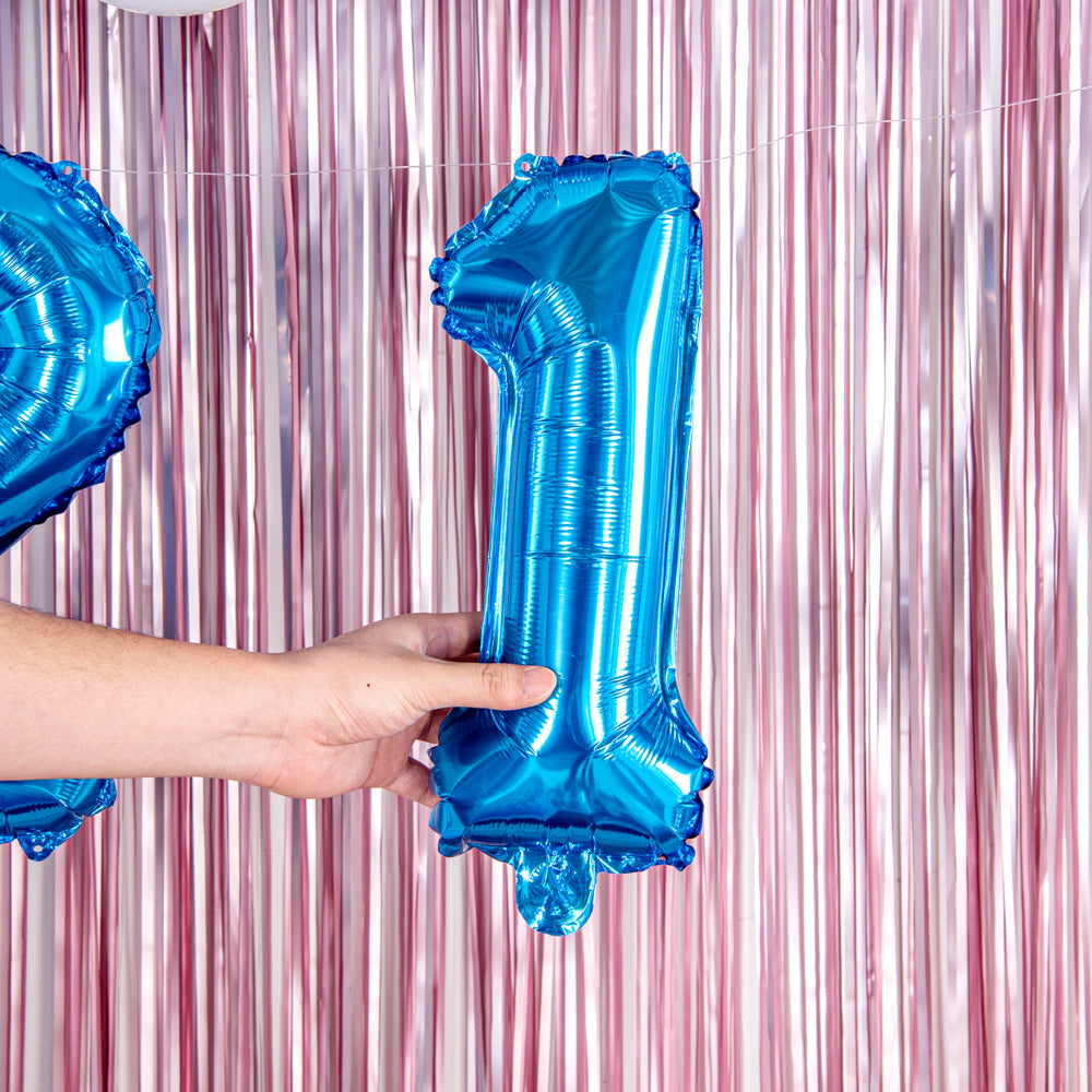 Balloonify Blue Mylar Number 1 Balloon - 16" - 1 count box