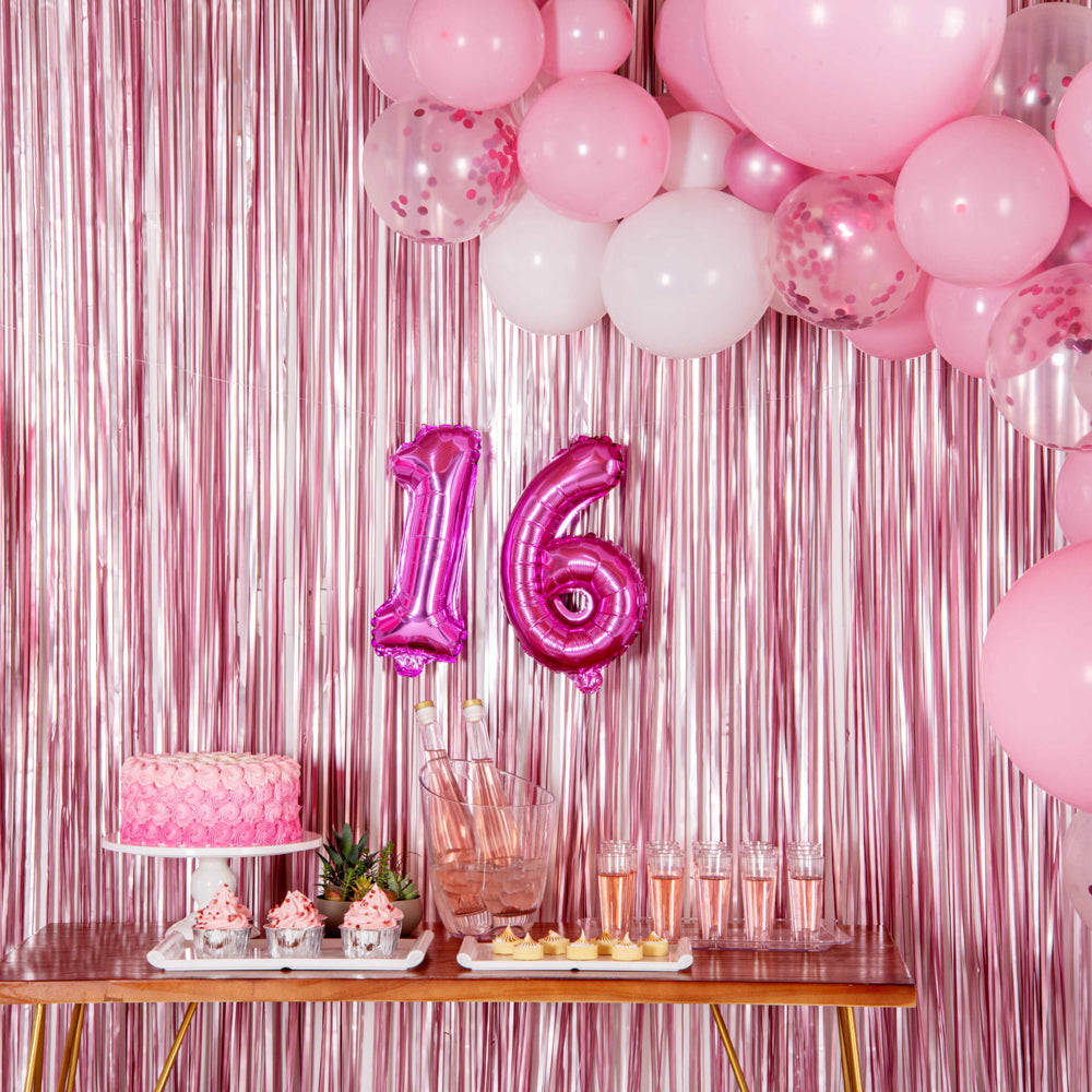 Balloonify Pink Mylar Number 1 Balloon - 16" - 1 count box