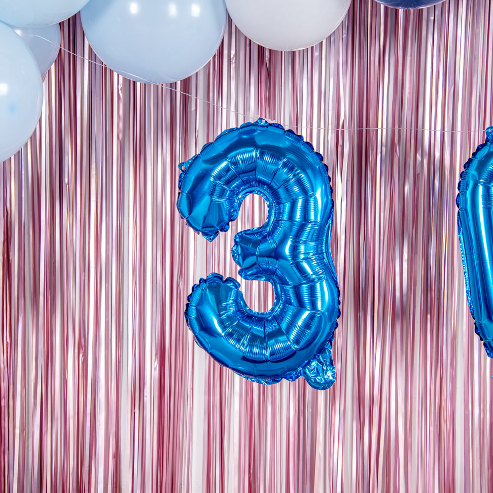 Balloonify Blue Mylar Number 3 Balloon - 16" - 1 count box