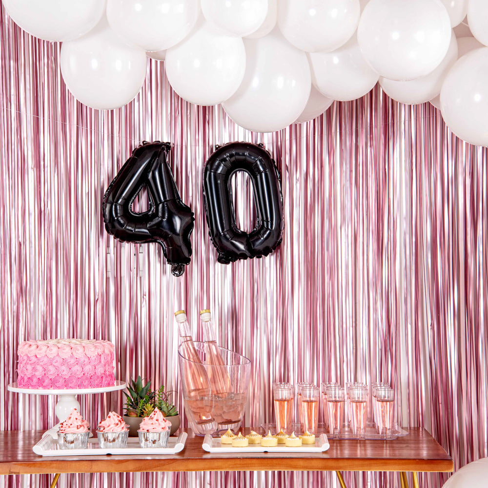 Balloonify Black Mylar Number 4 Balloon - 16" - 1 count box