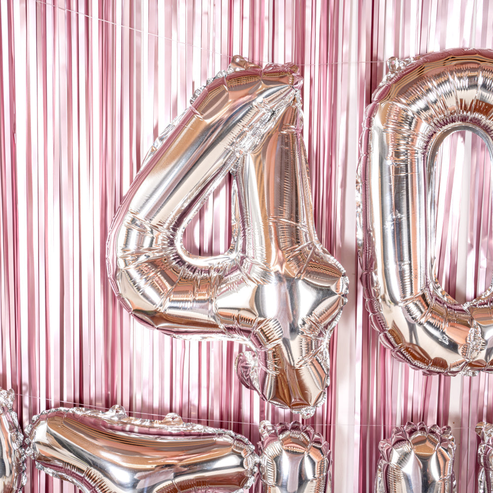 Balloonify Silver Mylar Number 4 Balloon - 16" - 1 count box