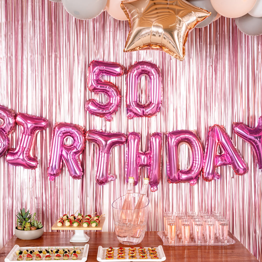 Balloonify Pink Mylar Number 5 Balloon - 16" - 1 count box