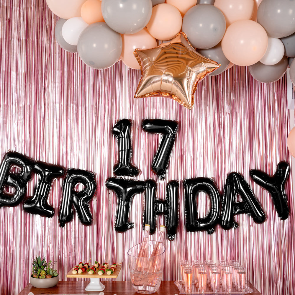 Balloonify Black Mylar Number 7 Balloon - 16" - 1 count box