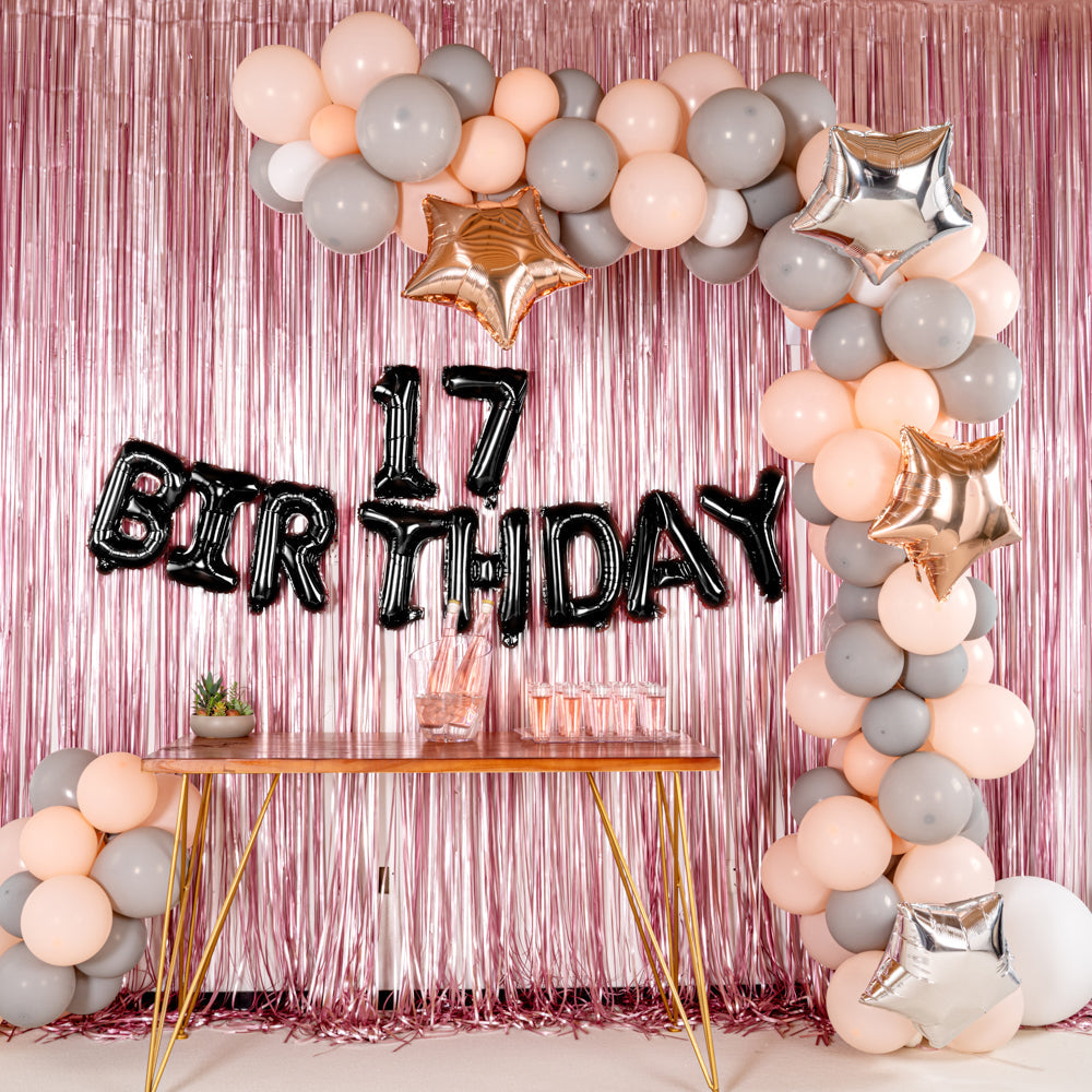 Balloonify Black Mylar Number 7 Balloon - 16" - 1 count box