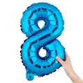 Balloonify Blue Mylar Number 8 Balloon - 16" - 1 count box