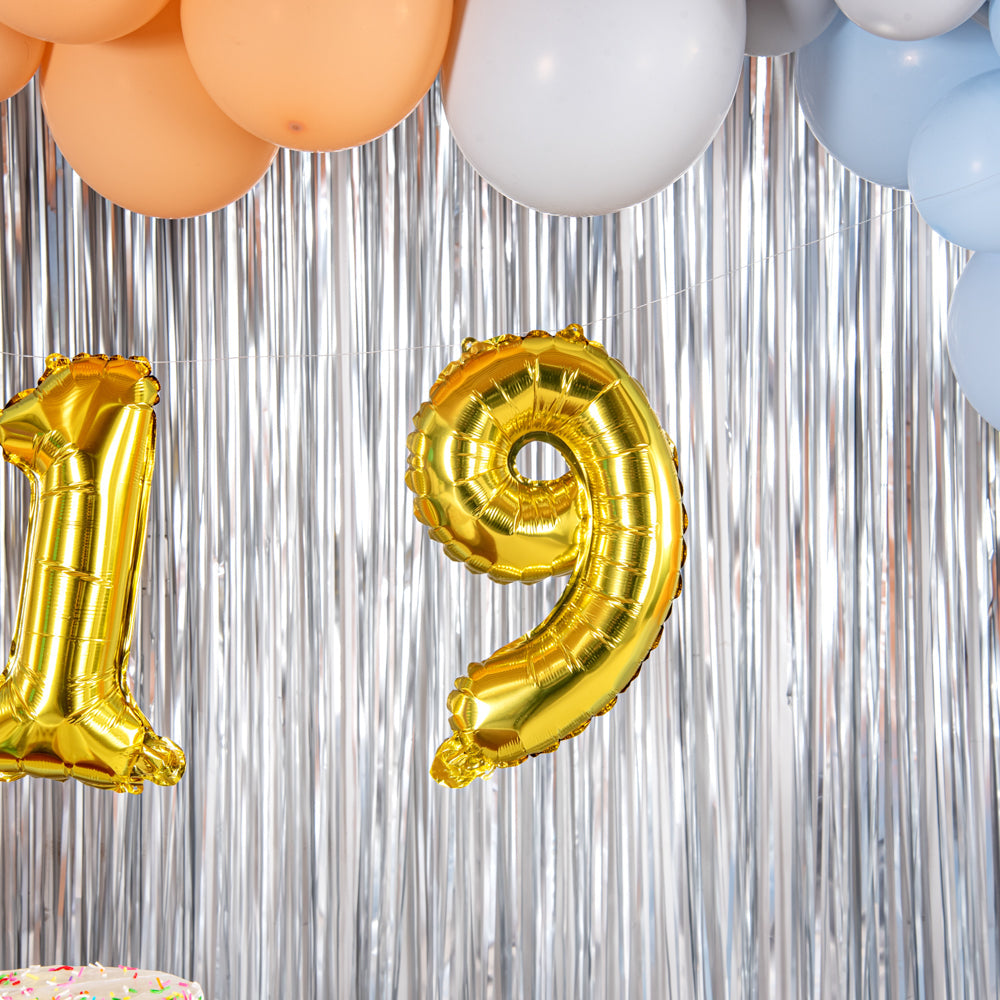 Balloonify Gold Mylar Number 9 Balloon - 16" - 1 count box