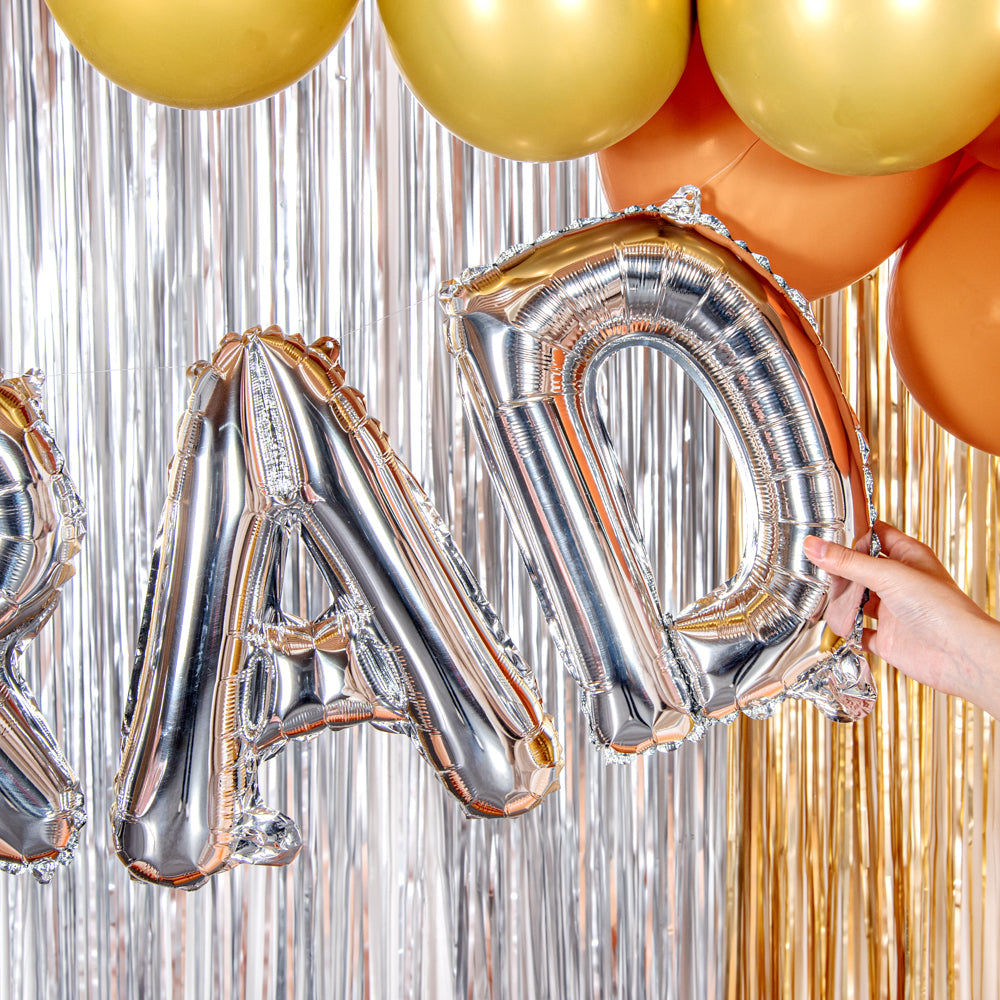 Balloonify Silver Mylar Letter D Balloon - 16" - 1 count box