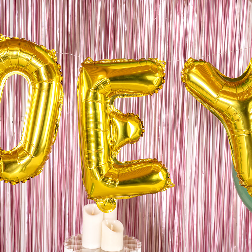 Balloonify Gold Mylar Letter E Balloon - 16" - 1 count box