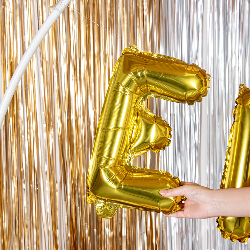 Balloonify Gold Mylar Letter E Balloon - 16" - 1 count box