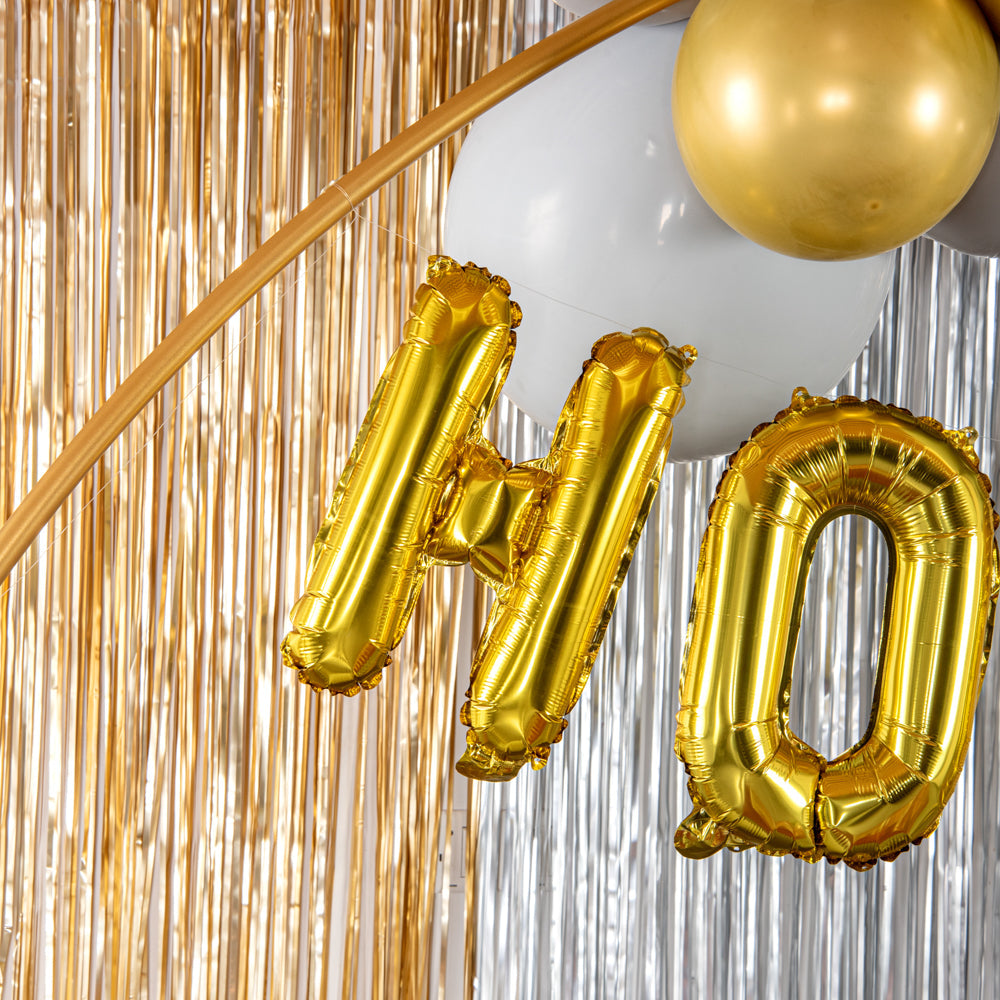 Balloonify Gold Mylar Letter H Balloon - 16" - 1 count box