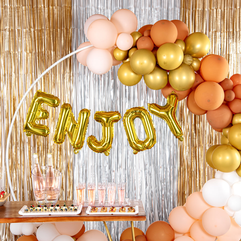 Balloonify Gold Mylar Letter J Balloon - 16" - 1 count box