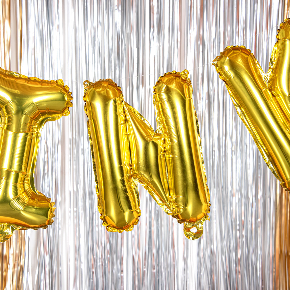 Balloonify Gold Mylar Letter N Balloon - 16" - 1 count box