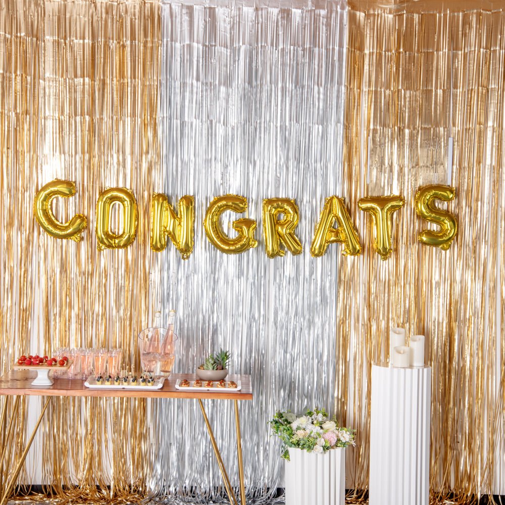 Balloonify Gold Mylar Letter N Balloon - 16" - 1 count box