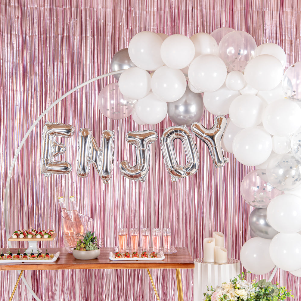 Balloonify Silver Mylar Letter N Balloon - 16" - 1 count box
