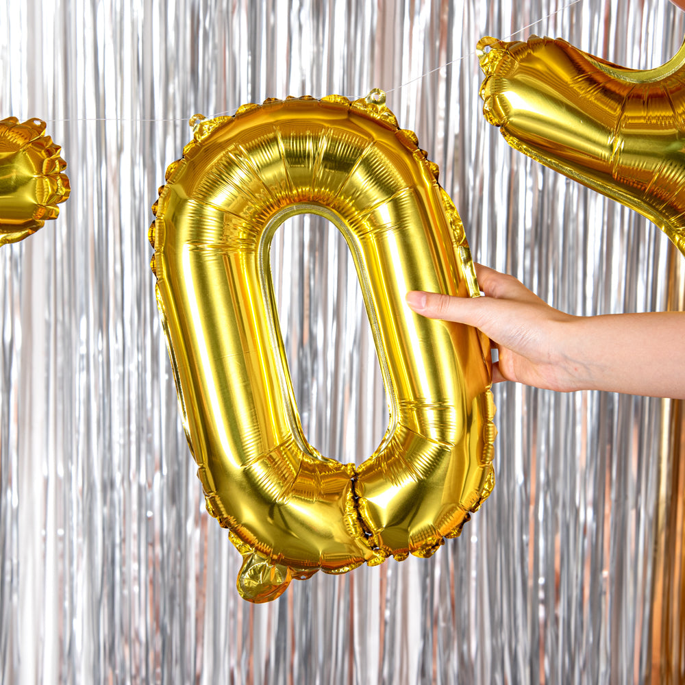 Balloonify Gold Mylar Letter O Balloon - 16" - 1 count box