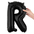 Balloonify Black Mylar Letter R Balloon - 16" - 1 count box