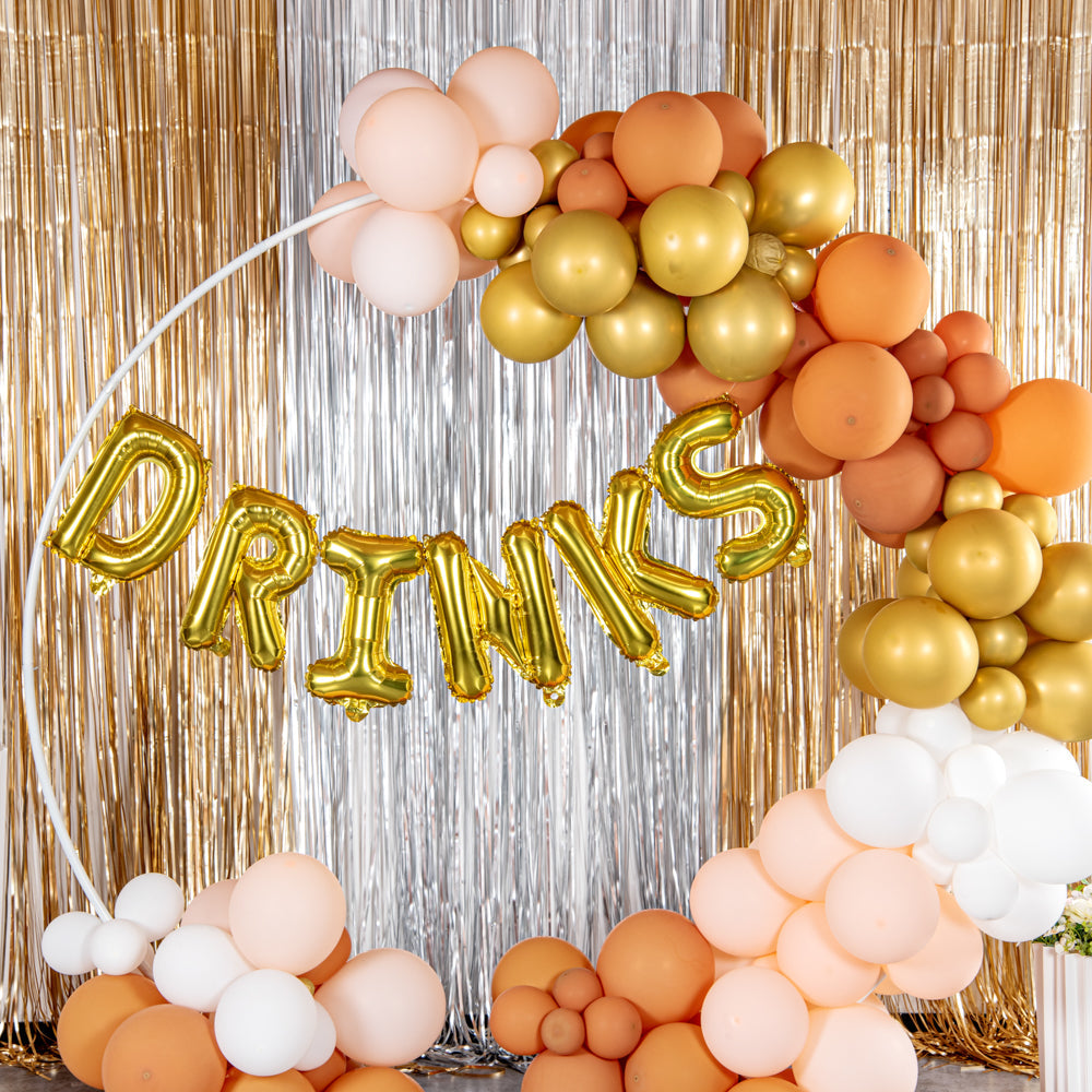 Balloonify Gold Mylar Letter R Balloon - 16" - 1 count box