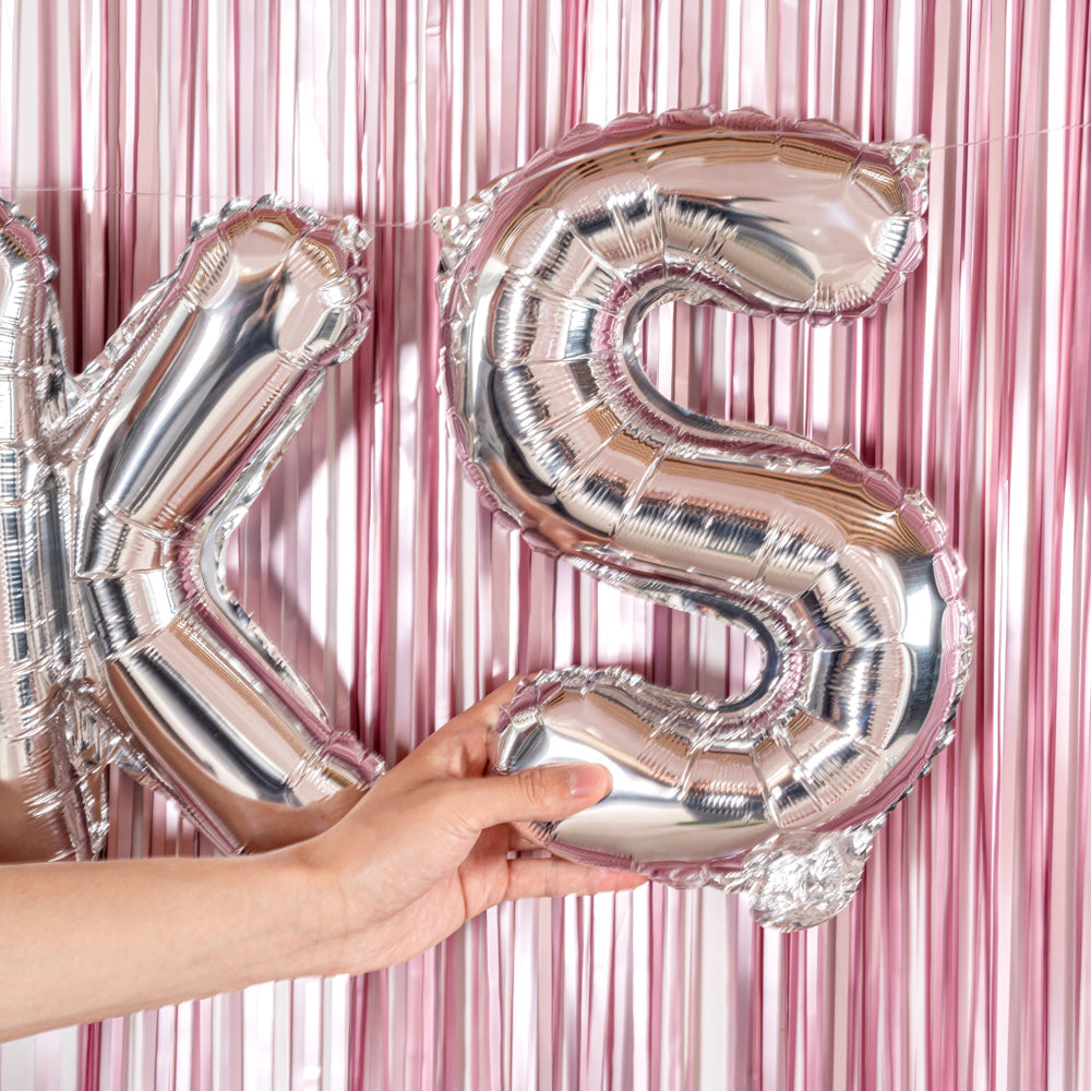 Balloonify Silver Mylar Letter S Balloon - 16" - 1 count box
