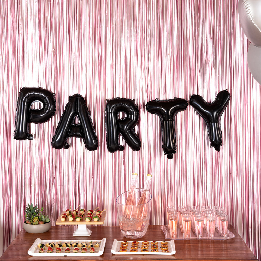 Balloonify Black Mylar Letter T Balloon - 16" - 1 count box
