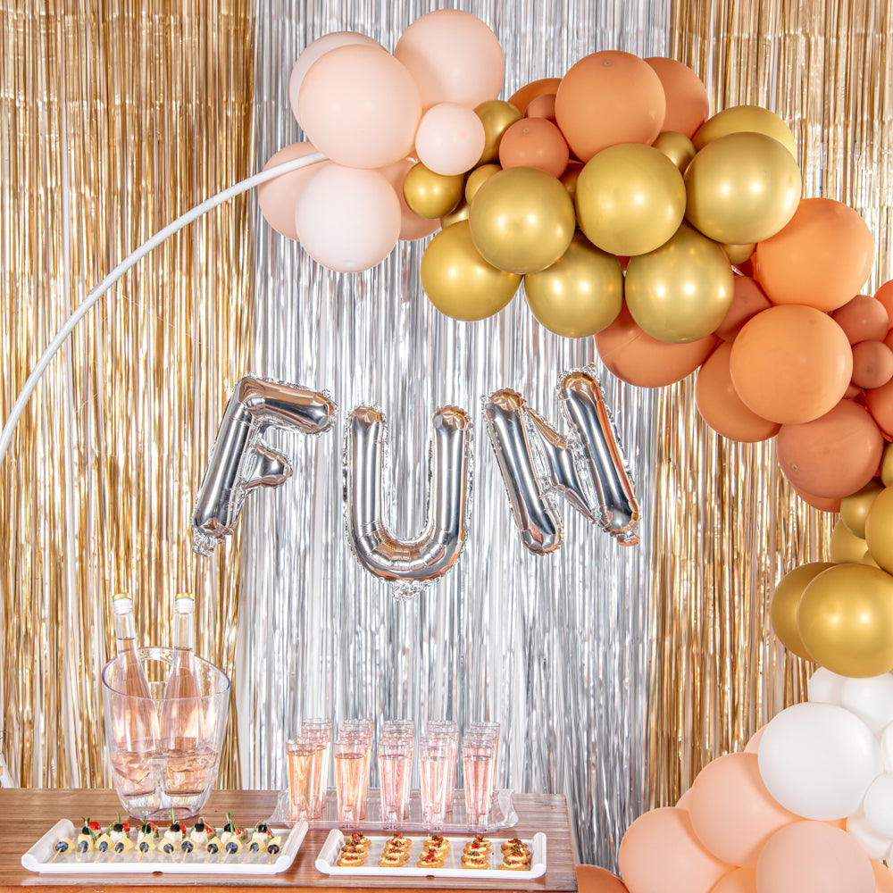 Balloonify Silver Mylar Letter U Balloon - 16" - 1 count box