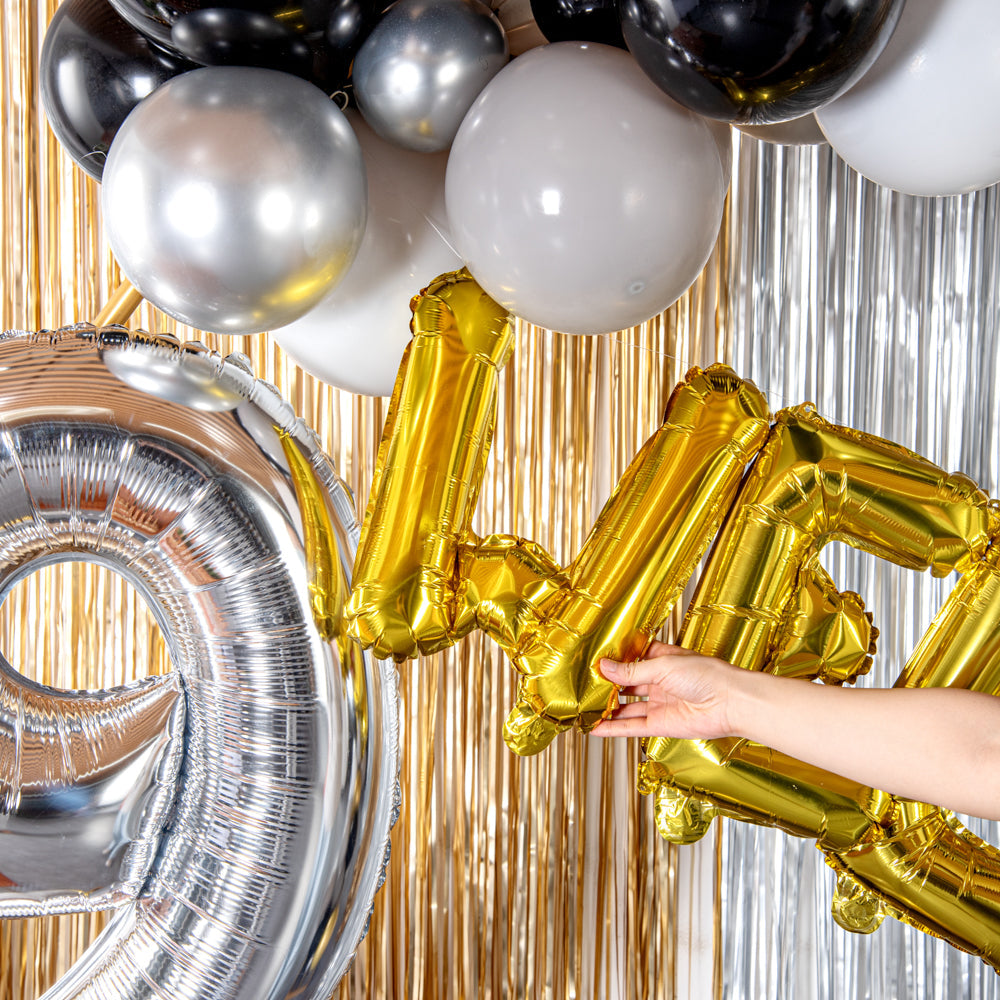 Balloonify Gold Mylar Letter W Balloon - 16" - 1 count box