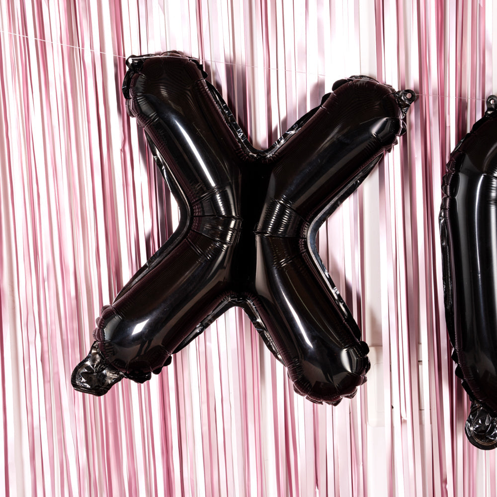 Balloonify Black Mylar Letter X Balloon - 16" - 1 count box