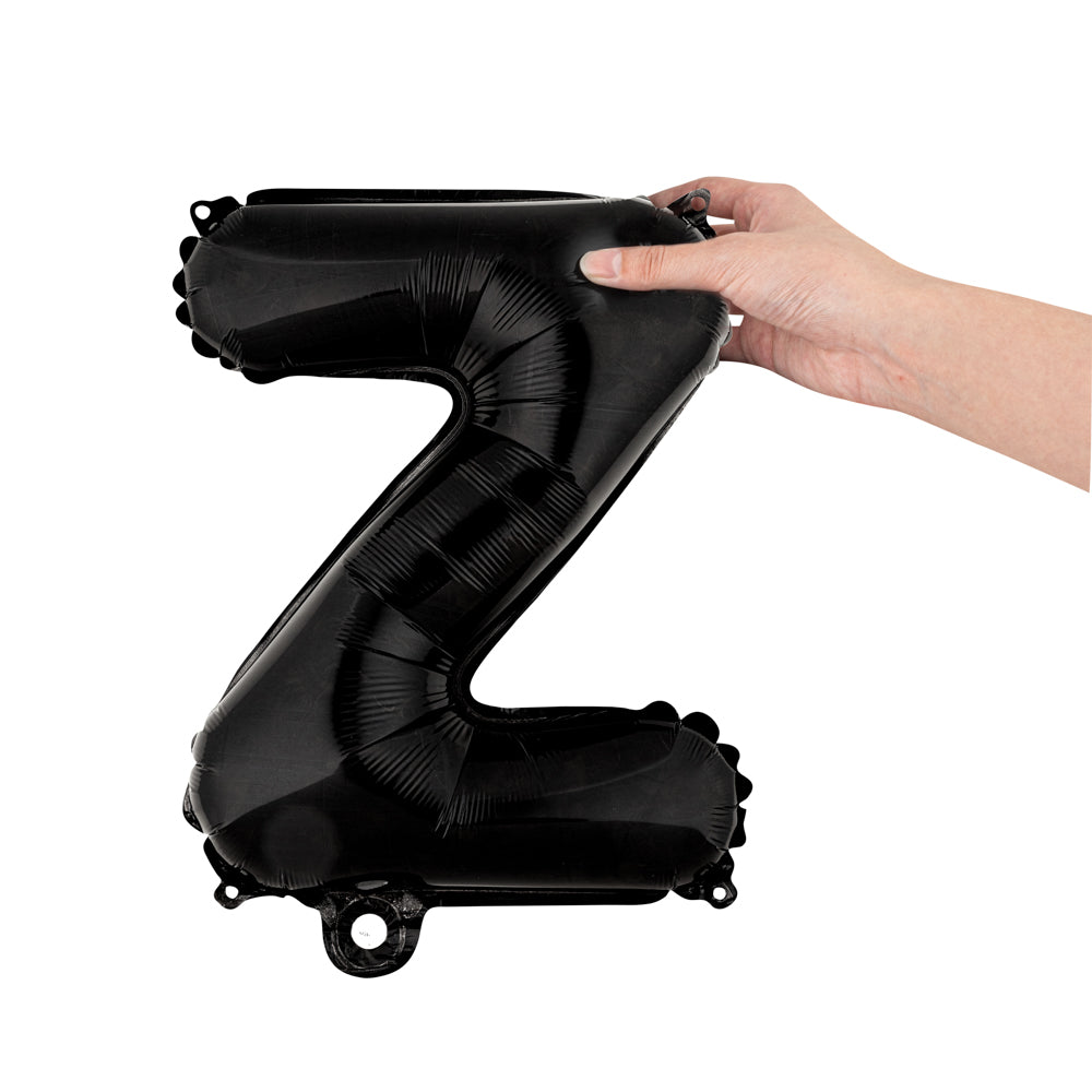 Balloonify Black Mylar Letter Z Balloon - 16" - 1 count box