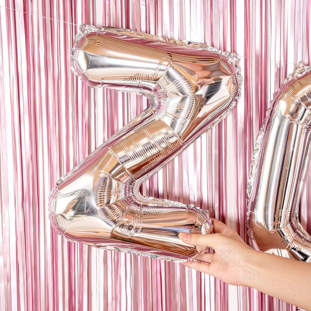 Balloonify Silver Mylar Letter Z Balloon - 16" - 1 count box