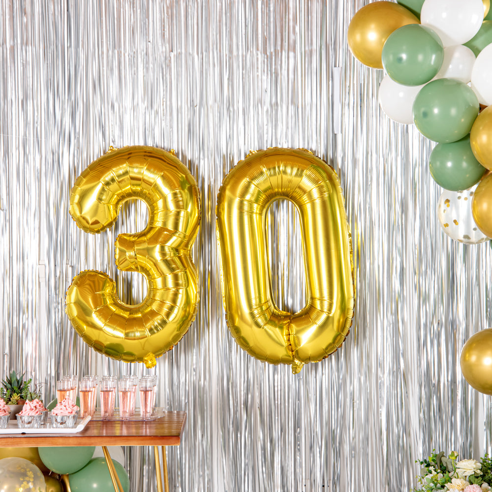 Balloonify Gold Mylar Number 0 Balloon - 40" - 1 count box