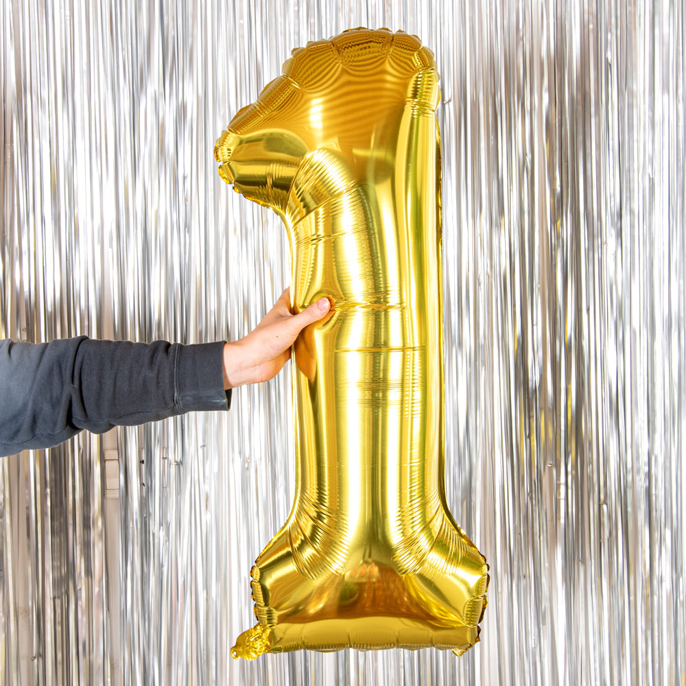 Balloonify Gold Mylar Number 1 Balloon - 40" - 1 count box