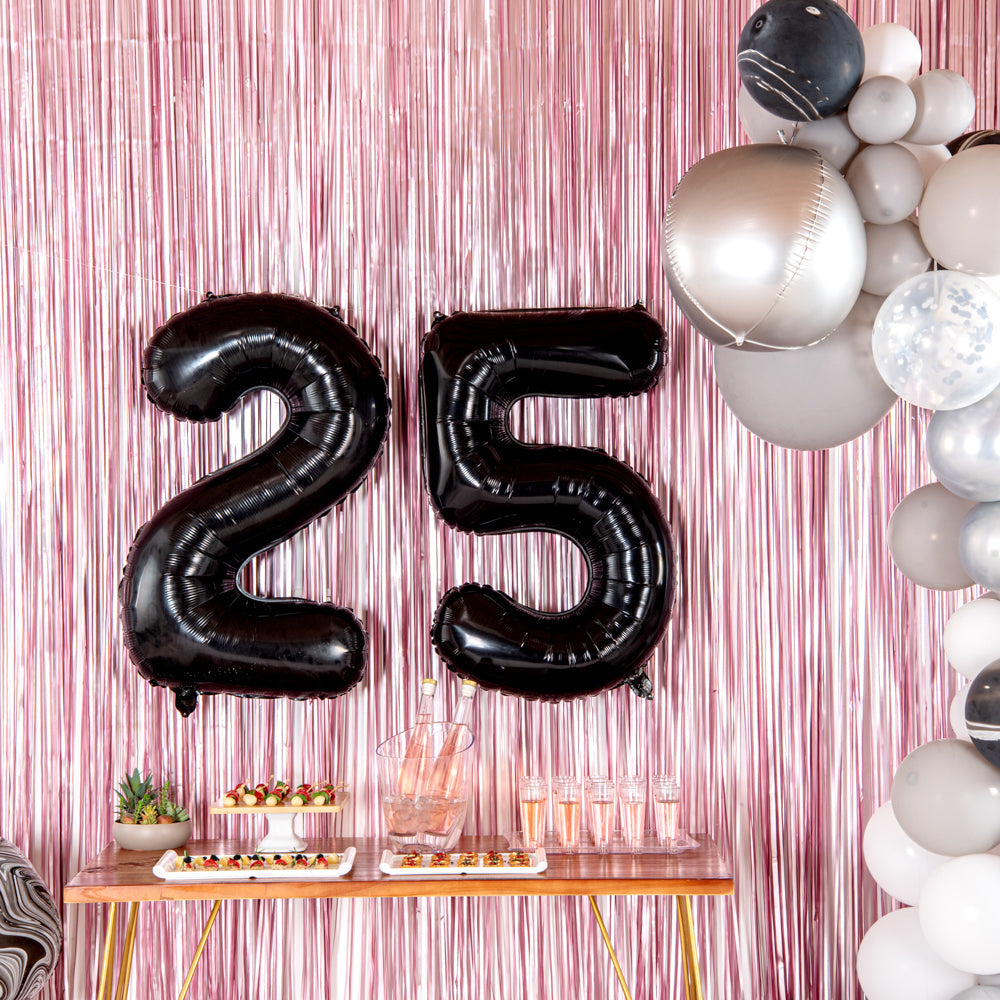 Balloonify Black Mylar Number 2 Balloon - 40" - 1 count box