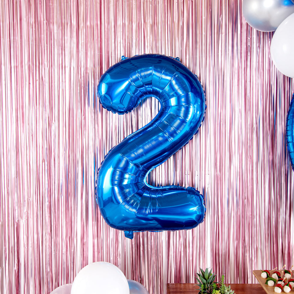 Balloonify Blue Mylar Number 2 Balloon - 40" - 1 count box