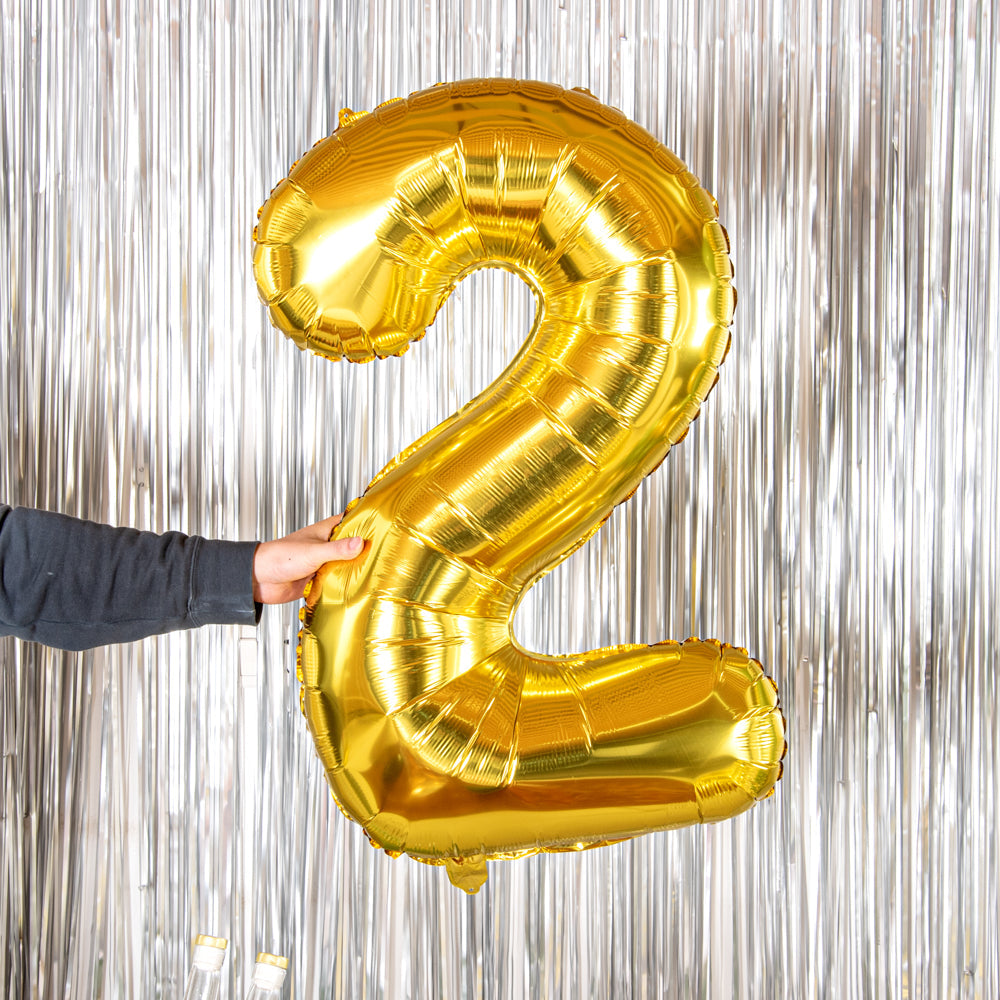 Balloonify Gold Mylar Number 2 Balloon - 40" - 1 count box