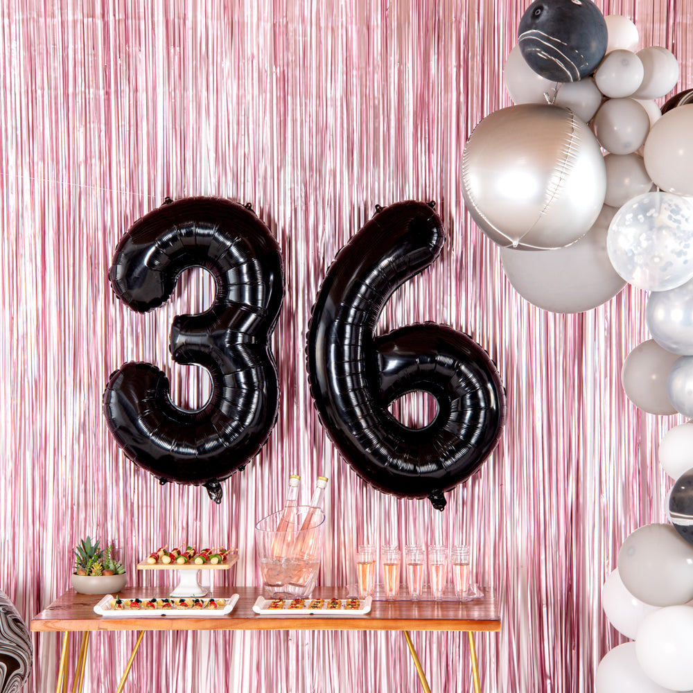 Balloonify Black Mylar Number 3 Balloon - 40" - 1 count box